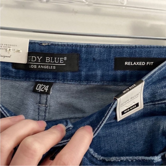 Judy Blue Braided Detail Relaxed Fit Skinny Leg Jeans - Picture 8 of 11